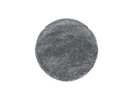 Kusový koberec Fluffy Shaggy 3500 light grey kruh
