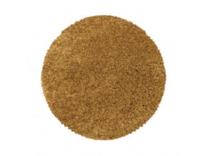 Kusový koberec Sydney Shaggy 3000 gold kruh