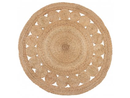 Kusový koberec Jute Arya Natural kruh