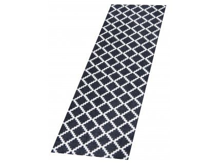 Protiskluzový běhoun Home Black White 103156