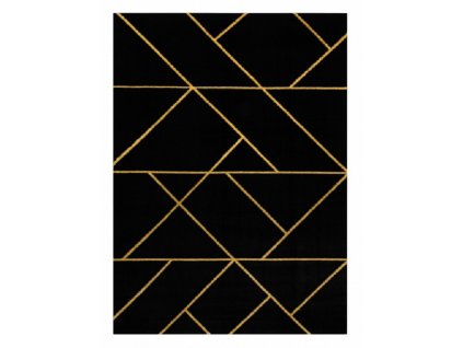 Kusový koberec Emerald geometric 1012 black and gold