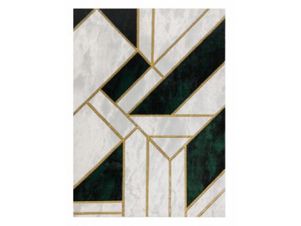 Kusový koberec Emerald 1015 green and gold