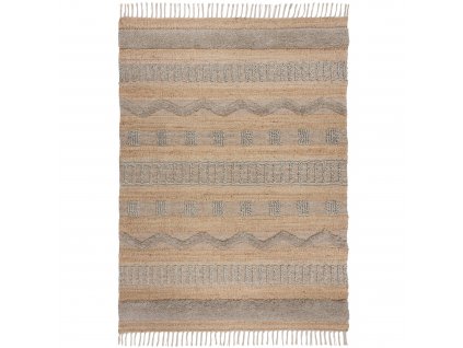 Kusový koberec Jubilant Medina Jute Natural/Grey
