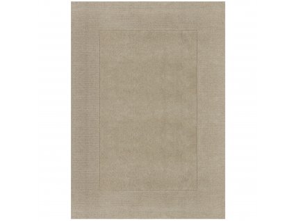 Kusový ručně tkaný koberec Tuscany Textured Wool Border Natural