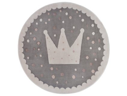 Dětský koberec Adventures 105969 Cream Grey kruh