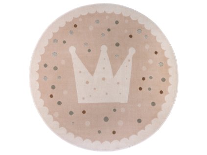 Dětský koberec Adventures 105971 Cream Beige kruh