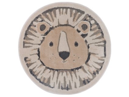 Dětský koberec Adventures 105966 Cream Grey kruh