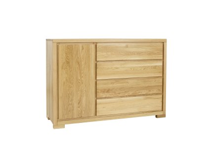 DREWMAX KOMODA DEBOWA KD358 NATURALNY INT 2