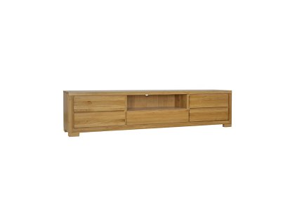 DREWMAX SZAFKA RTV RV352 NATURALNY INT 1