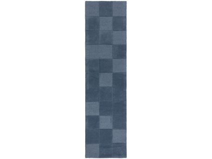 Běhoun Moderno Checkerboard Blue (Rozměry koberců 60x230)