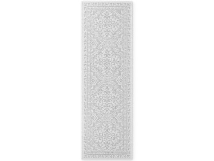 Běhoun Duet Rosel 106251 White/Gray - na ven i na doma (Rozměry koberců 80x250)