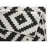 Kusový koberec Twin-Wendeteppiche 103129 schwarz creme
