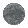 Kusový koberec Fluffy Shaggy 3500 light grey kruh