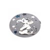 Dětský kusový koberec Petit Elephant stars grey kruh