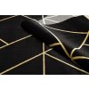 Kusový koberec Emerald geometric 1012 black and gold