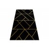 Kusový koberec Emerald geometric 1012 black and gold