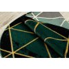 Kusový koberec Emerald 1020 green and gold kruh