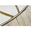 Kusový koberec Emerald geometric 1012 cream and gold kruh