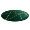 Kusový koberec Emerald geometric 1012 green and gold kruh