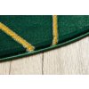 Kusový koberec Emerald geometric 1012 green and gold kruh