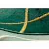 Kusový koberec Emerald geometric 1012 green and gold kruh