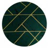 Kusový koberec Emerald geometric 1012 green and gold kruh