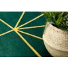 Kusový koberec Emerald 1013 green and gold kruh