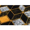 Kusový koberec Gloss 400B 86 3D geometric black/gold