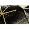 Kusový koberec Gloss 400B 86 3D geometric black/gold