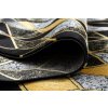 Kusový koberec Gloss 400B 86 3D geometric black/gold