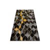Kusový koberec Gloss 400B 86 3D geometric black/gold