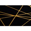 Kusový koberec Gloss 406C 86 geometric black/gold