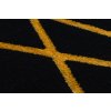 Kusový koberec Gloss 406C 86 geometric black/gold