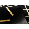 Kusový koberec Gloss 406C 86 geometric black/gold