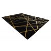 Kusový koberec Gloss 406C 86 geometric black/gold