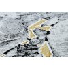Kusový koberec Gloss 528A 58 3D mramor ivory/black