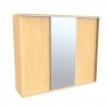 Šatní skříň FLEXI 3 se zrcadlem