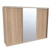 Šatní skříň FLEXI 3 se zrcadlem