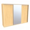 Šatní skříň FLEXI 3 se zrcadlem