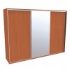 Šatní skříň FLEXI 3 se zrcadlem