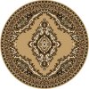Kusový koberec TEHERAN T-102 beige kruh
