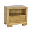 Noční stolek CLASSIC dub s policí a zásuvkou