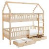 Montessori patrová postel, přírodní, VENITA TYP 2
