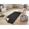 Běhoun Twin-Wendeteppiche 103096 black cream – na ven i na doma (Rozměry koberců 80x250)