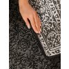 Běhoun Duet Kona 106248 Black/White - na ven i na doma (Rozměry koberců 80x250)