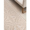 Běhoun Duet Rosel 106252 Beige/White - na ven i na doma (Rozměry koberců 80x250)