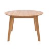 Kulatý jídelní stůl SAGA rozkládací průměr 120 cm DUB