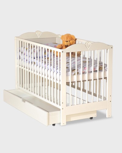 Bílá postýlka pro miminka Lena skladem