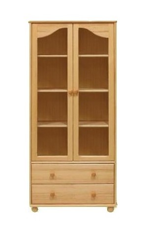 Vitrína prosklená z masivu 36 – sleva 5%