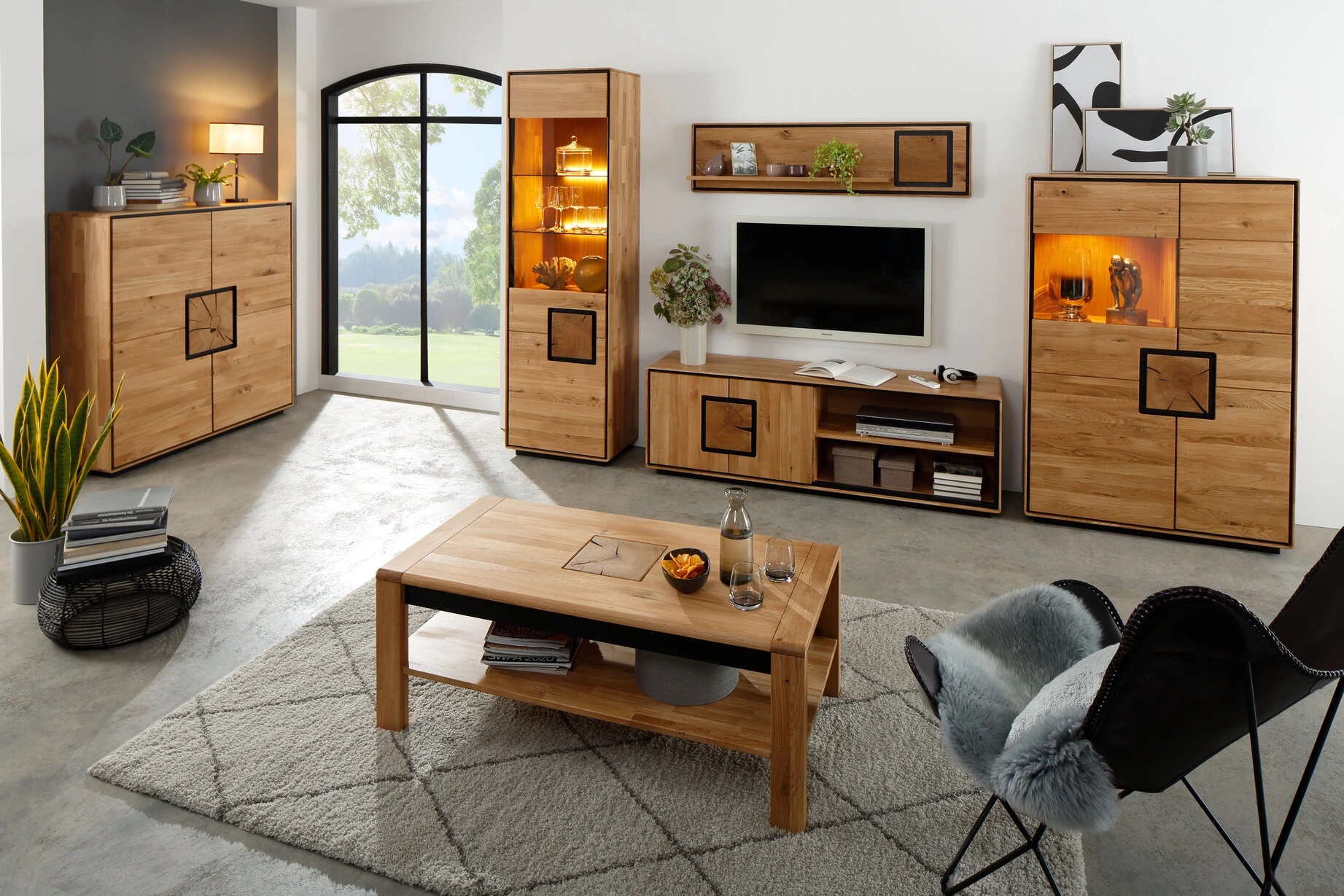 Dubový nábytek ARIZONA z masivu: krása masivního dubu v luxusním designu